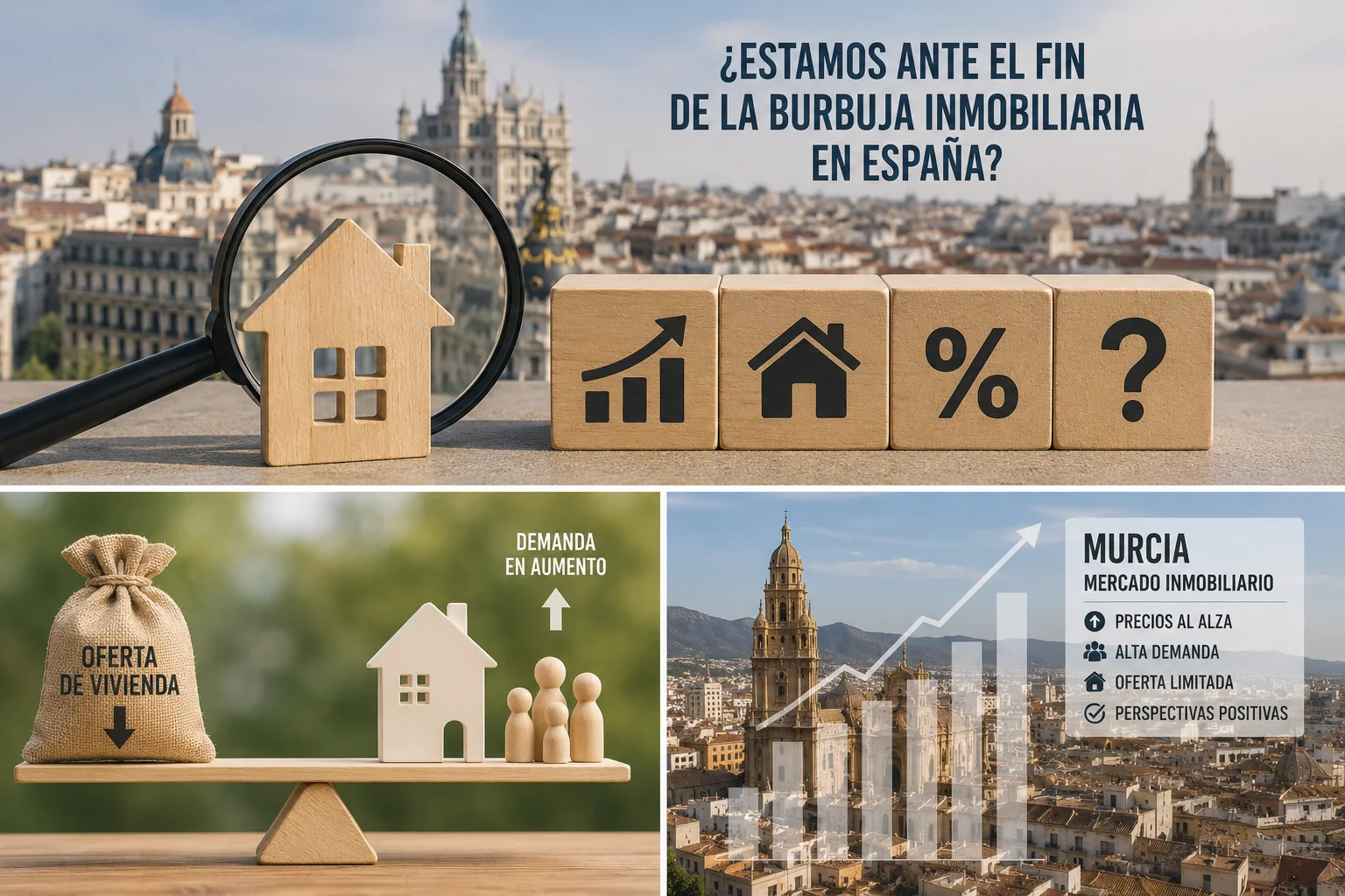¿Estamos ante el fin de la burbuja inmobiliaria en España? Mercado inmobiliario en Murcia 2026